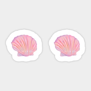 Colorful shell coquette Sticker